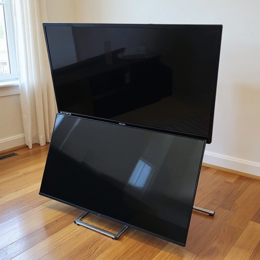 Monitor Stand Shop Drawings - Holds two 50 inch televisions