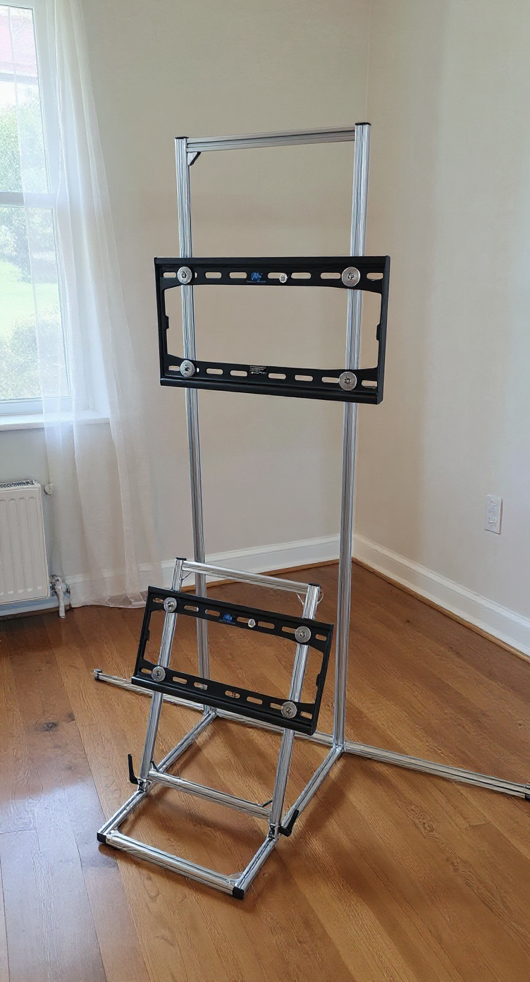 Monitor Stand Shop Drawings - Holds two 50 inch televisions